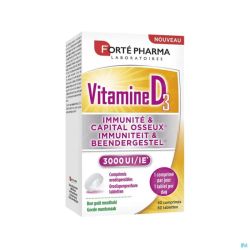 Vitamine D3 3000 UI Caps 60