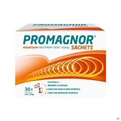 Promagnor: Magnésium Hautement Dosé 450mg (30 sachets)