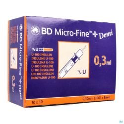 Bd Microfine+ Ser.ins.demi 0,3ml 30g 8mm100 324826