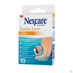 Nexcare 3m Flexible Foam Active Ha Pans Strips 10