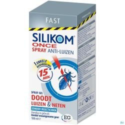 Silikom Once Spray Gel A/Poux 100Ml