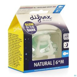 Difrax Sucette Natural 6+ Nuit