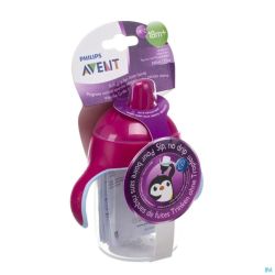 Philips Avent Gobelet Anti Fuite Pinguin Rose 340ml SCF755/07