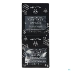 Apivita Express Beauty Black Face Mask Prop. 2x8ml