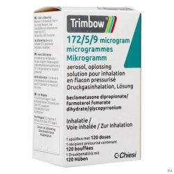 Trimbow 172/5/9mcg Aerosol Sol Inhal. Fl 1 (120d)