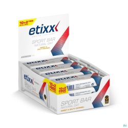 Etixx Natural Oat Bar Sweet&salty Caramel 12x55g