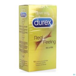 Durex Real Feeling Latex Free Condoms 10