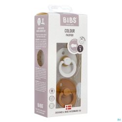 Bibs 1 Tetine Duo Haze/caramel 2