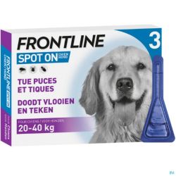 Frontline Spot On Chien 20-40kg Pipet 3x2,68ml