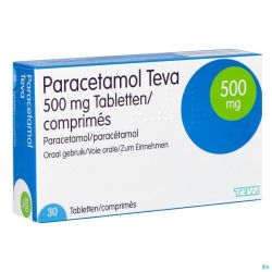 Paracetamol Teva 500mg Nf Tabl 30 X 500mg