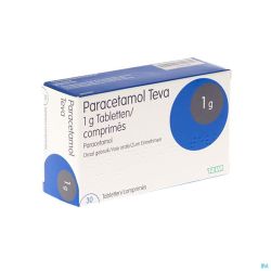 Paracetamol Teva 1g Comp 30 X 1g Blister