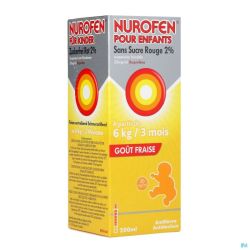 Nurofen Enfant Fraise Susp S/sucre 2% 200ml