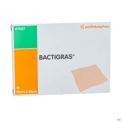 Bactigras Pansement 10cmx10cm 10 7457