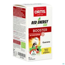 Ortis Red Energy Citron Gingembre Bio Shots 4x15ml