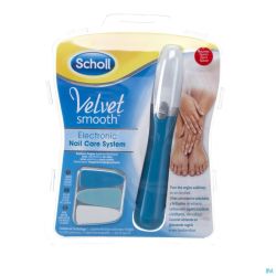 Scholl Velvet Smooth Electr. Nail Care System Bleu