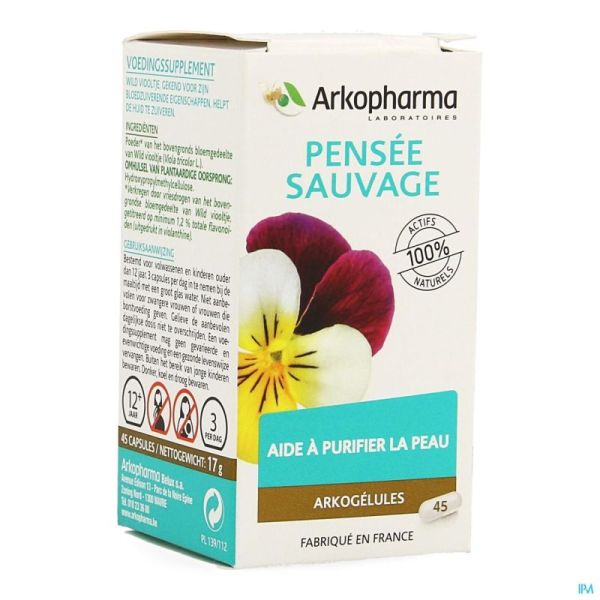 Arkogelules Pensee Sauvage Vegetal 45