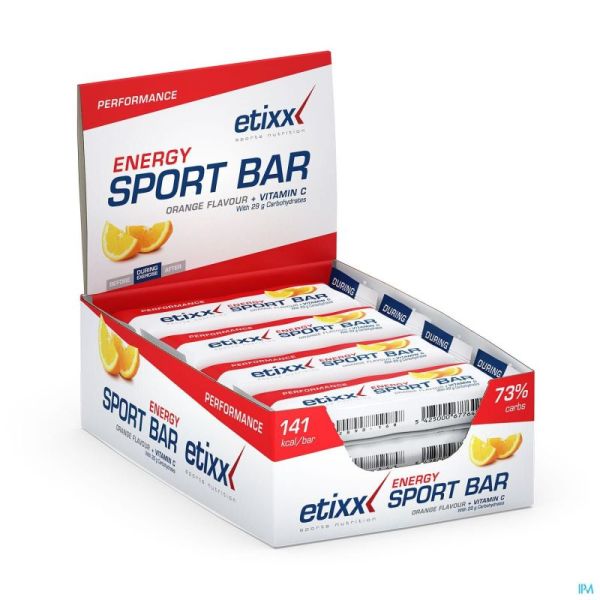 Etixx Energy Sport Bar Orange 12x40g