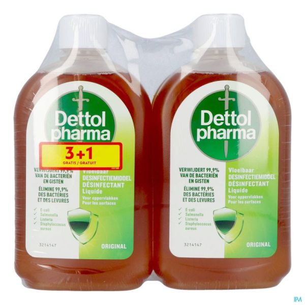 Dettolpharma Desinfectant Liq. Original 500ml 3+1