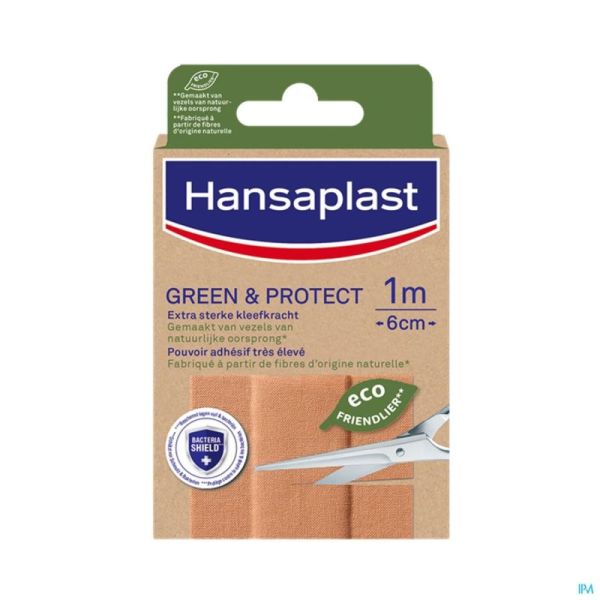 Hansaplast Pansements Green&protect 1mx6cm