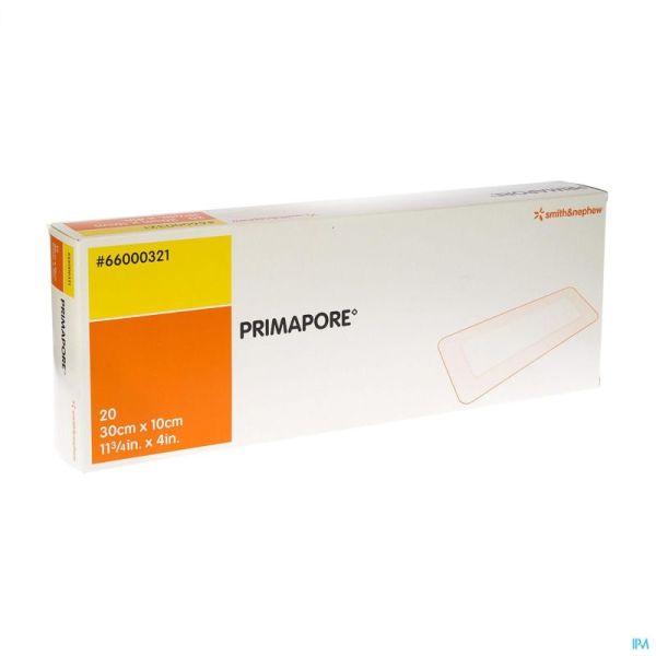 Primapore S&n Pans Post-op 30cmx10cm 20 66000321