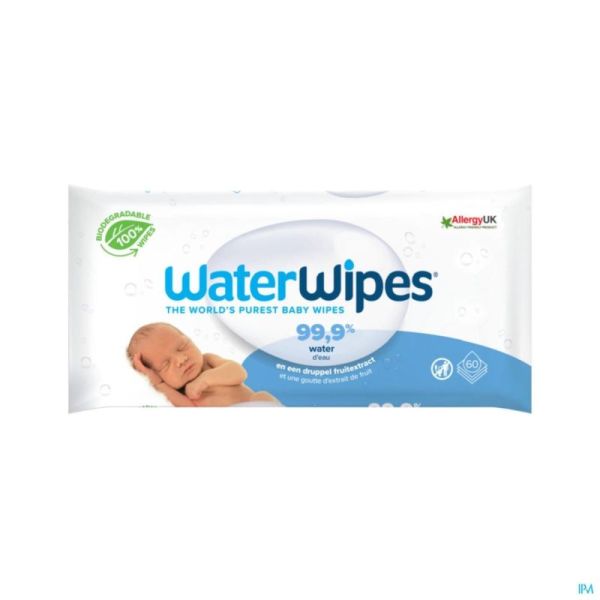 Waterwipes Lingettes Biodegradable 60