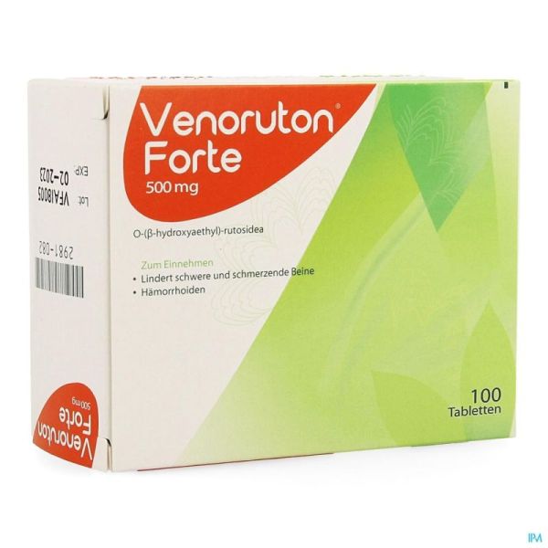 Venoruton Forte Impexeco 100 X 500mg Pip