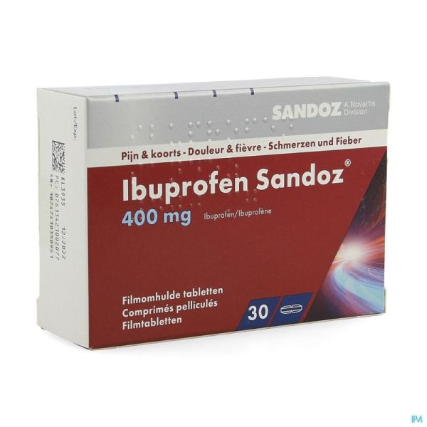 Ibuprofen Sandoz 400mg Comp Pell 30x400mg