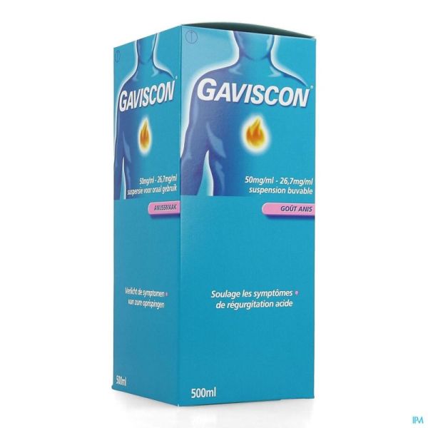 Gaviscon Anis Susp Buv 500ml