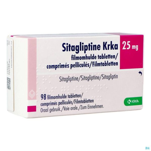 Sitagliptin Krka 25mg Comp Pell 98