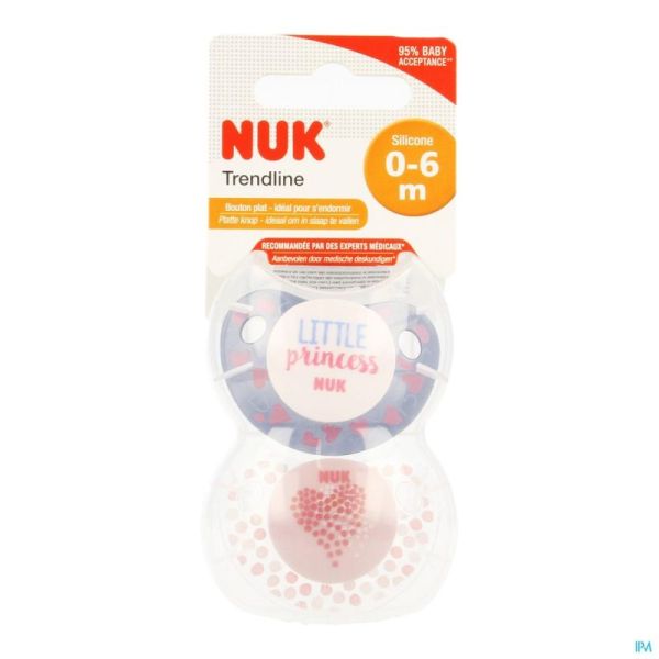 Nuk Sucettes 1 Trendline Day Fille 0-6m 2