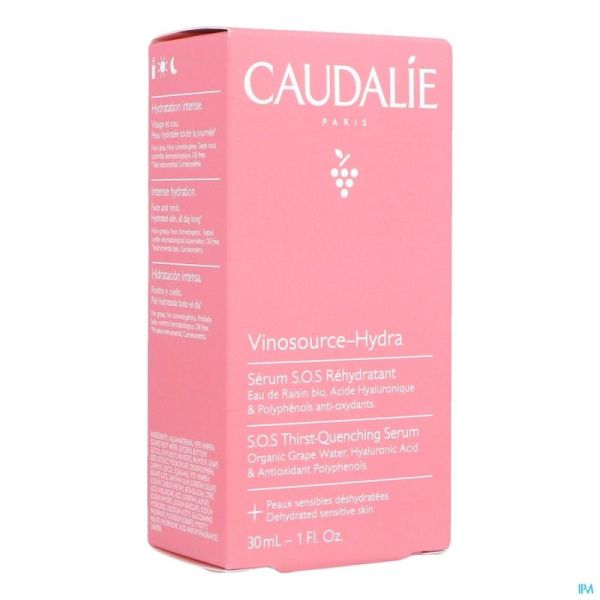 Caudalie Vinosource Hydra Serum Sos Rehydra 30ml