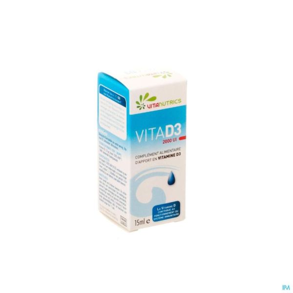 Vitad3 2000ui A Vitanutrics Gutt 15ml