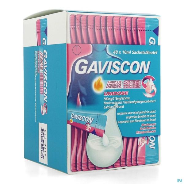 Gaviscon Antiacide-antireflux Susp Buv. Sach 48