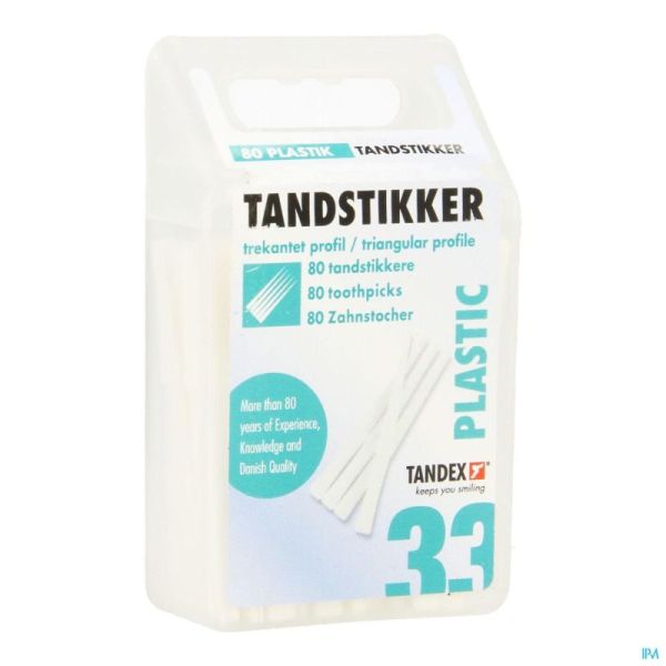 Tandex Toothpicks Plastic 80