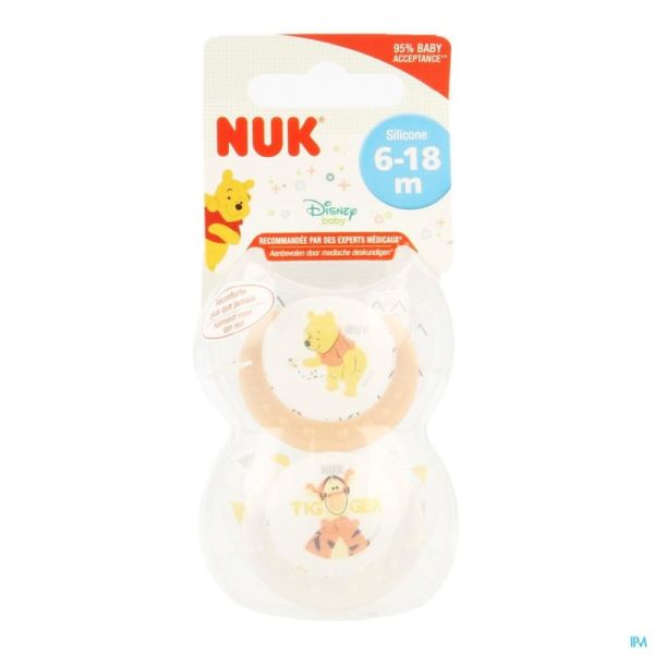 Nuk Sucettes 2 Trendline Winnie 6-18m 2