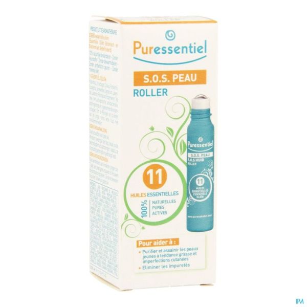 Puressentiel Roller Sos Peau 11 Hle Ess 5ml