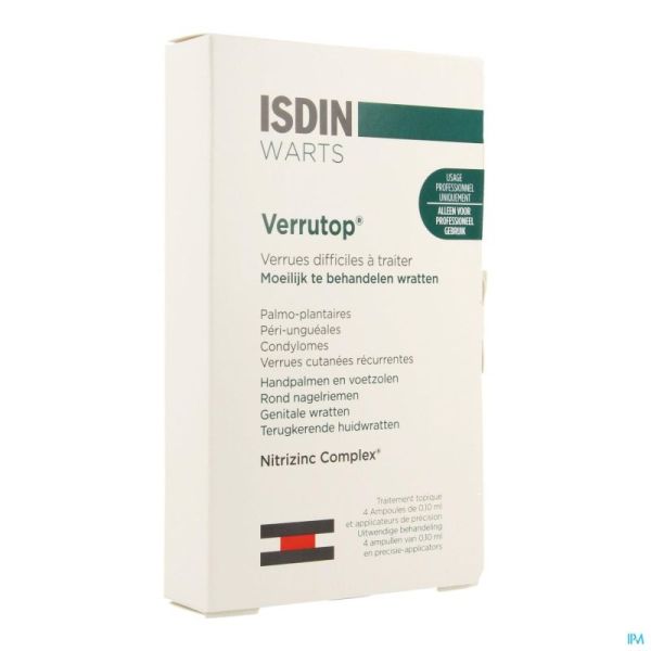 Isdin Verrutop Warts Solution Amp 4x0,1ml