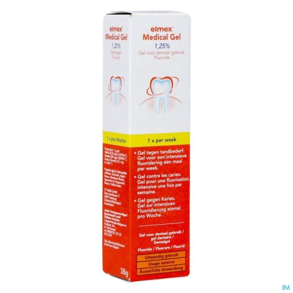 Elmex Medical Gel A/caries Tube 38g Nf