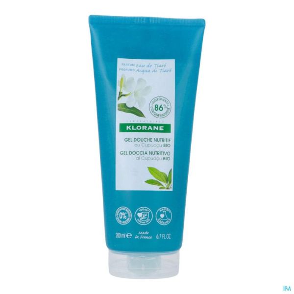 Klorane Corps Gel Douche Eau Tiare 200ml Nf