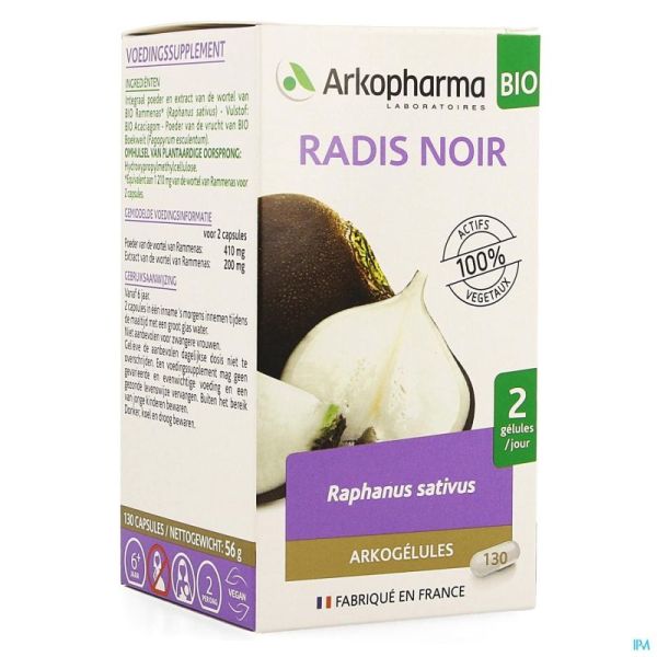 Arkogelules Radis Noir Bio Caps 130