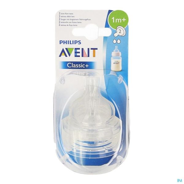 Philips Avent Tetine Slow 2trous 2 SCF632/27