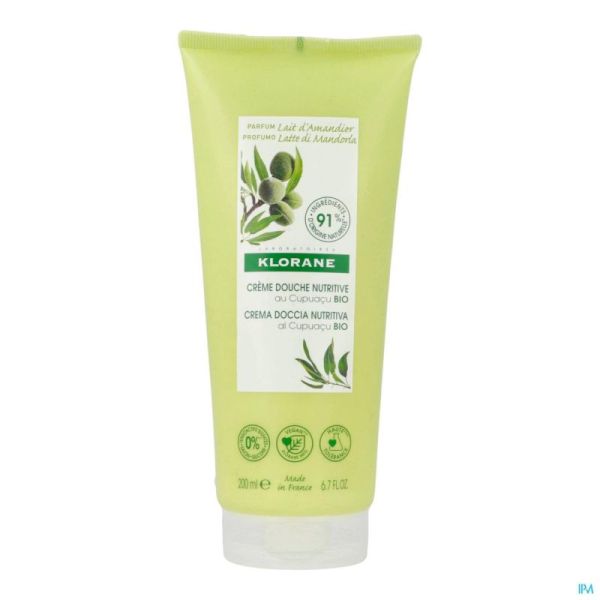 Klorane Corps Creme Douche Lait Amandier 200ml