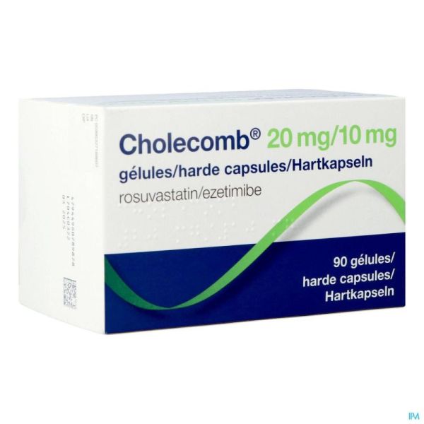 Cholecomb 20mg/10mg Caps Dur 90