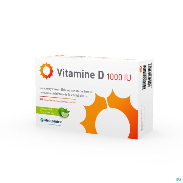 Vitamine D 1000iu Metagenics Comp 168